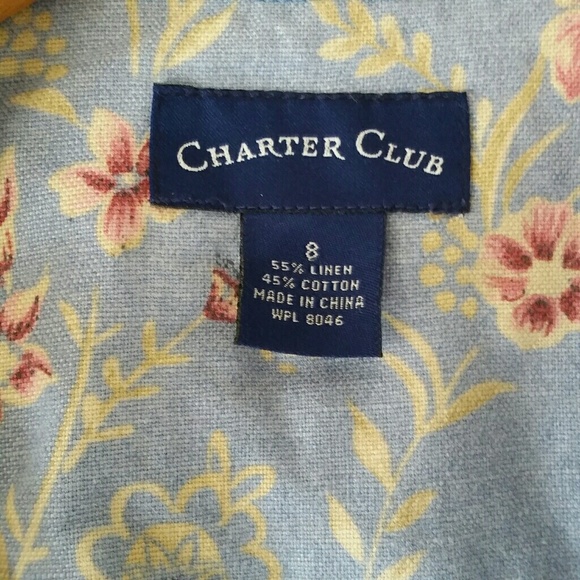 ChArtEr ClUb liNeN fl0rAl mAxi 💙🌺🌼 - Picture 3 of 6